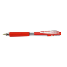 Pentel Golyóstoll, 0,35 mm, nyomógombos, PENTEL "BK437", piros toll