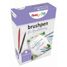 Pentel Kalligrafikus ecsetirón készlet, PENTEL "Brush Sign", 4 különböző szín filctoll, marker