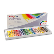 Pentel Kréta olajpasztell készlet, PHN-25U Pentel, 25 klf. szín pasztellkréta