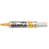 Pentel Táblamarker, 2,5 mm, kúpos, PENTEL "Maxiflo MWL5M", sárga
