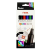 Pentel Tűfilc készlet, 0,4 mm, PENTEL Pointliner, 6 különböző szín (PENS406)
