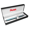 Pentel Zseléstoll, 0,35 mm, nyomógombos, aquamarin tolltest, PENTEL EnerGel BL-407 kék (PENBL407LS)