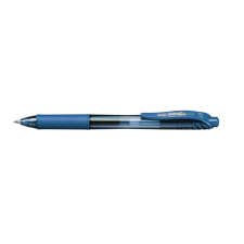 Pentel Zseléstoll, 0,35 mm, nyomógombos, PENTEL "EnerGelX BL107", kék toll