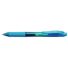 Pentel Zseléstoll, 0,35 mm, nyomógombos, PENTEL "EnerGelX BL107", világoskék toll