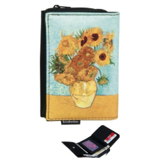  Pénztárca 9x3x12,5cm, polyester,Van Gogh:Napraforgók