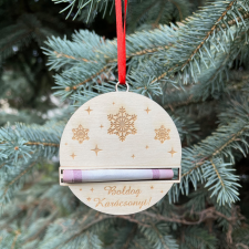  Pénztartós karácsonyfadísz - kör karácsonyfadísz