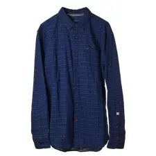 Pepe Jeans Pepe Jeans hosszú ujjú férfi Ing #kék férfi ing