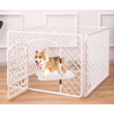 Pepita 4 részes Szobakennel 60x90x90cm - fehér szállítóbox, fekhely kutyáknak