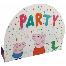  Peppa malac Confetti Party meghívó 8 db-os ajándékkísérő kártya