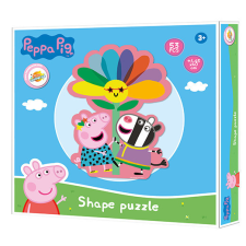 Peppa malac Flower forma puzzle 53 db-os puzzle, kirakós