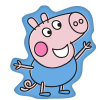 Peppa malac formapárna, díszpárna
