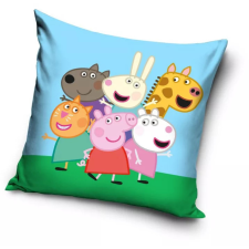Peppa malac Friends párnahuzat 40x40 cm Velúr lakástextília