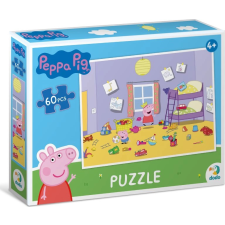 Peppa malac játszik a szobában puzzle 60 darabos puzzle, kirakós