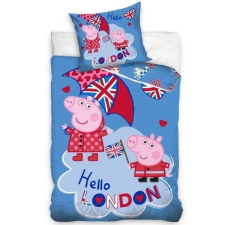 Peppa malac- London ágyneműhuzat (100 % pamut) (191060) lakástextília