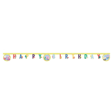  Peppa malac Messy Play Happy Birthday felirat party kellék