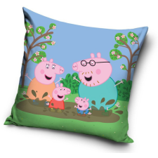 Peppa malac Mud párnahuzat 40x40 cm Velúr lakástextília