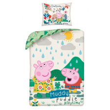Peppa malac Muddy ágyneműhuzat 140×200cm, 70×90 cm lakástextília