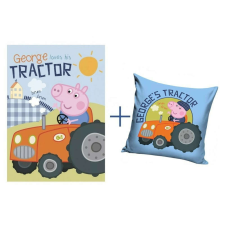 Peppa malac Peppa malac polár takaró és párna szett (traktor) lakástextília