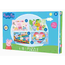 Peppa malac puzzle 4 az 1-ben társasjáték