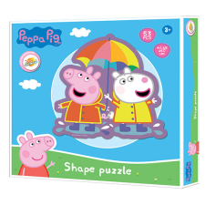 Peppa malac Rain forma puzzle 53 db-os puzzle, kirakós