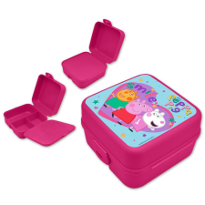 Peppa malac Smile több rekeszes uzsonnás doboz, szendvicsdoboz uzsonnás doboz