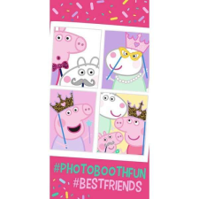 Peppa malac törölköző, fürdőlepedő 70x140 cm - Photo Booth Fun babatörülköző, kifogó