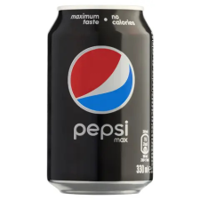 Pepsi Max colaízű energiamentes szénsavas üdítőital édesítőszerekkel 330 ml üdítő, ásványviz, gyümölcslé