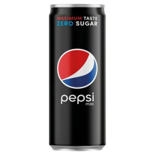 Pepsi Üdítőital, szénsavas, 0,33 l, dobozos, PEPSI &quot;Cola Zero&quot; üdítő, ásványviz, gyümölcslé
