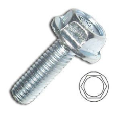  Peremes hatlapfejű csavar, bordázott DIN 6921 M10x20 8.8 Vz. barkácsolás, csiszolás, rögzítés