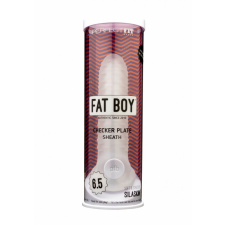 Perfect Fit Fat Boy Checker Box - péniszköpeny (17cm) - tejfehér péniszköpeny