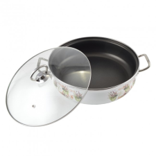 Perfect home 14225 Zománcozott szeletsütő 26 cm + üvegfedő edény