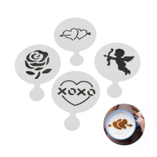  Perfect Home Cappuccino, sütemény díszítő sablon 4 db műanyag 13042 edény