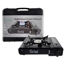 Perfect home Hordozható gáz főzőlap fekete főzőlap