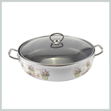 Perfect home Levendula Zománcozott szeletsütő lábas 26 cm+üvegfedő 14225 edény