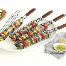Perfect home Mobil grill, fa nyéllel, nyársakhoz, 49x4,5 cm, Perfect Home kerti sütés és főzés