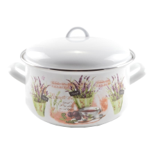 Perfect home Perfect Home Levendula Zománcozott lábas 24 cm+fedő 13470 edény