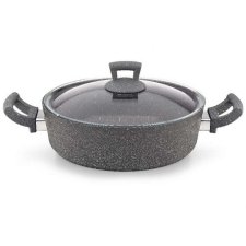 Perfect home Piros Zománcozott Lábas fedővel 24 cm edény