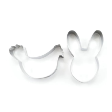 Perfect home Rozsdamentes Kiszúró Szett Húsvétra  Tyúk és Nyuszi Fej sütés és főzés