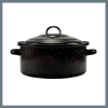 Perfect home Zománcozott Lábas fedővel 27 cm 2,8 liter fekete 10389