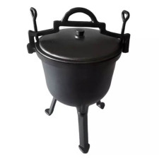 Perfect home Zománcozott Öntöttvas Vadász bogrács 32 cm 7 literes kerti sütés és főzés
