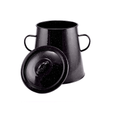 Perfect home Zsírosbödön zománcozott felülettel 5l 17cm fekete edény