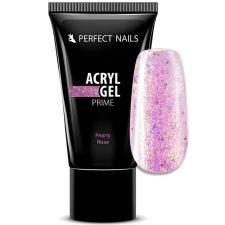 Perfect Nails Csillámos AcrylGel Prime - Tubusos Akril Gél 15g - Pearly Rose körömdíszítő