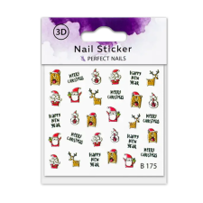 Perfect Nails Körömmatrica - 3D Crazy Christmas körömdíszítő
