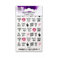 Perfect Nails Körömmatrica - 3D Lips & More körömdíszítő