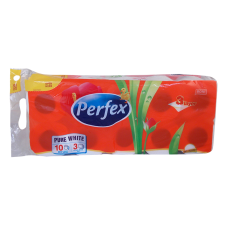 Perfex 10db/szett tekercses natur toilettpapir higiéniai papíráru