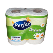 Perfex 4 tekercses kamilla illatú 3 rétegű toilettpapír higiéniai papíráru