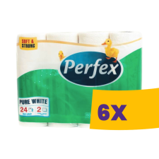 Perfex WC papír hófehér - 2 rétegű 24 tekercses (Karton - 6 csomag) higiéniai papíráru