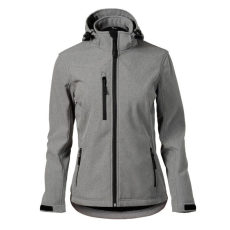  Performance softshell kabát női sötétszürke melírozott 2XL