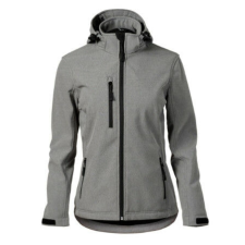 Performance softshell kabát női sötétszürke melírozott L női dzseki, kabát