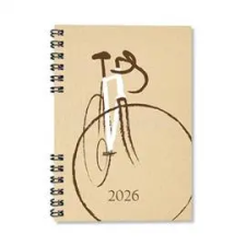 PERIOD Eco Bicycle 2026 A5 heti beosztású spirálos határidőnapló (P4114-1952) naptár, kalendárium